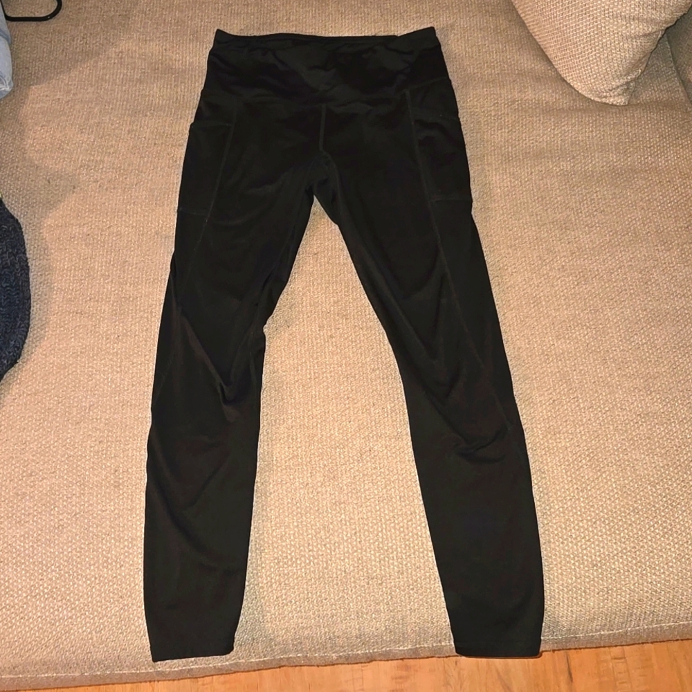 Reebok Medium black fleece lined leggings